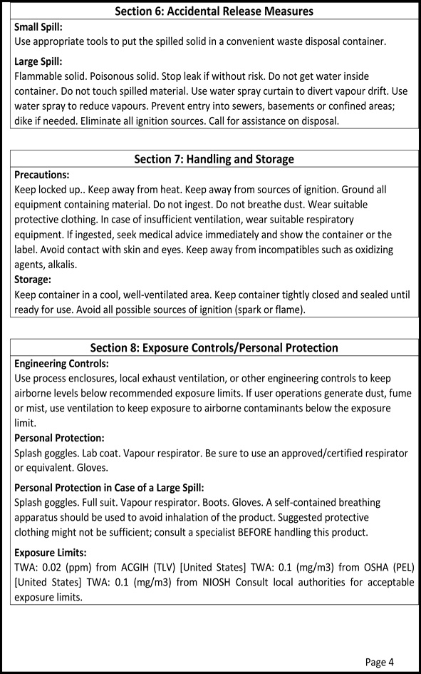 MSDS Page 4