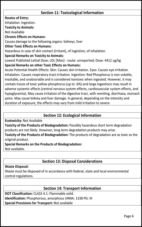 MSDS Page 5